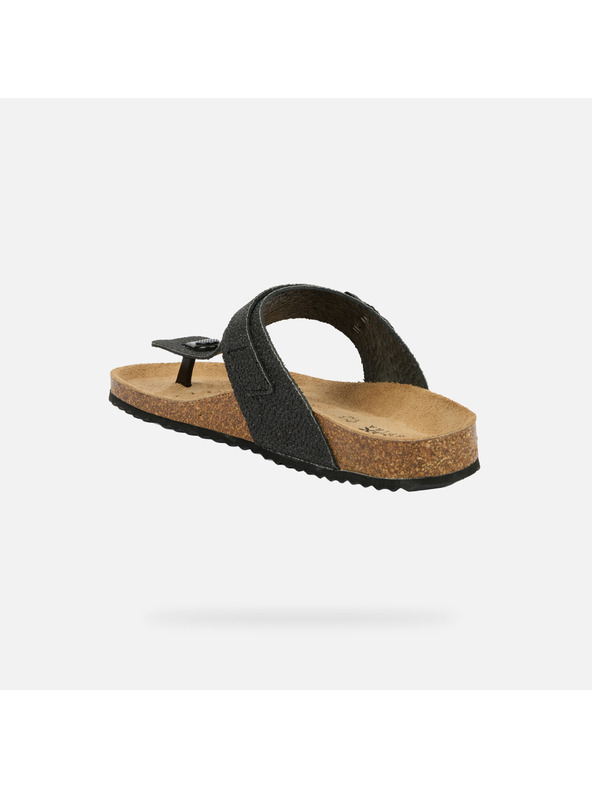 Geox Тъмносиви дамски пантофи Geox Brionia