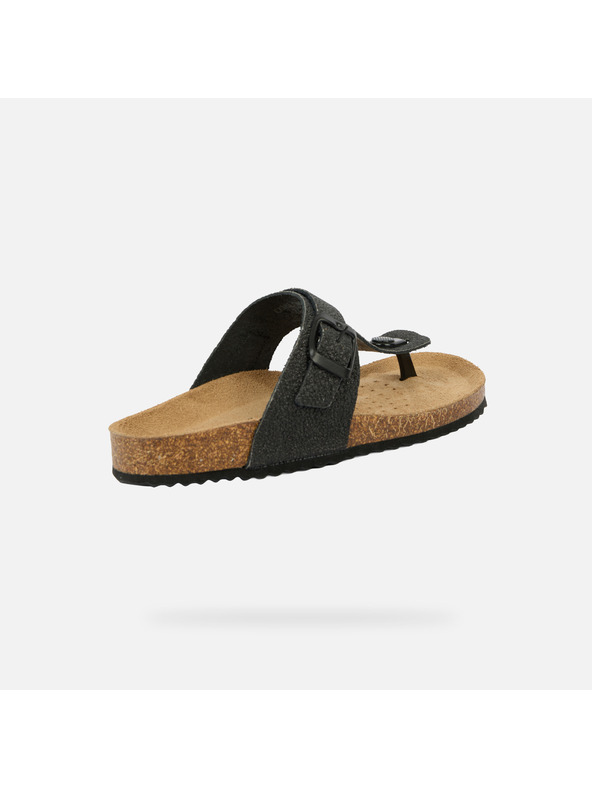 Geox Тъмносиви дамски пантофи Geox Brionia