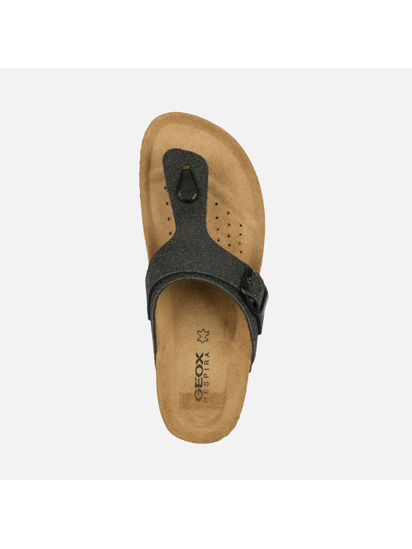 Geox Тъмносиви дамски пантофи Geox Brionia