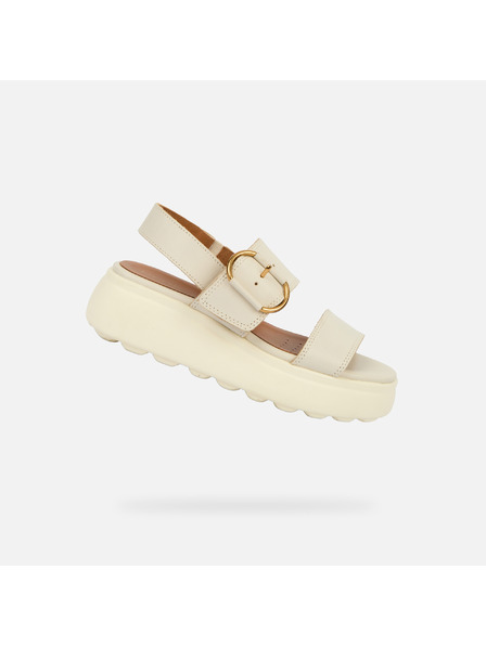 Geox Кремави дамски сандали Geox Spherica