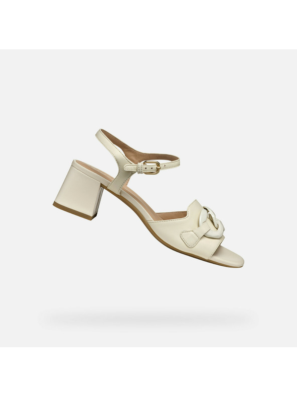 Geox Кремави дамски сандали Geox New Eraklia 50 T