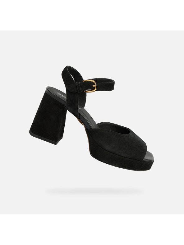 Geox Черни дамски сандали Geox Soledea