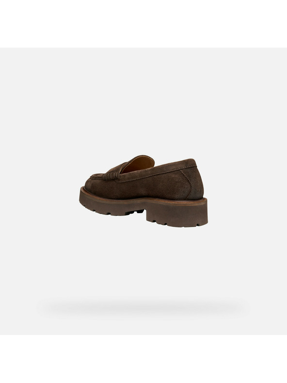 Geox Тъмнокафяви дамски мокасини Geox Norize