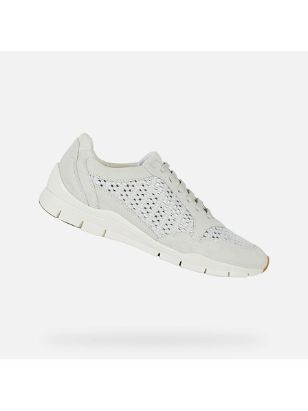 Geox Бели дамски маратонки Geox Sukie