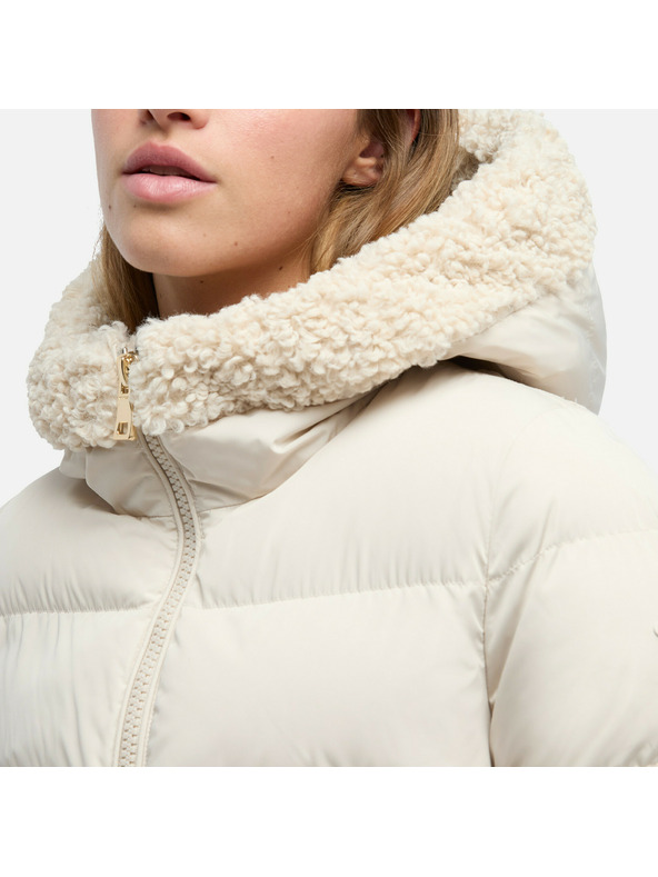 Geox Кремава дамска пухена яке Geox Vilde