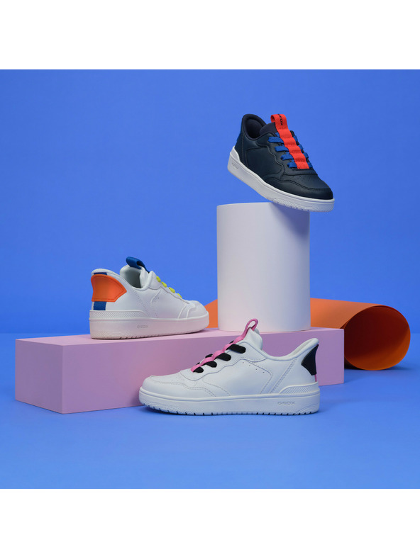 Geox Бели детски маратонки Geox Washiba Fast In