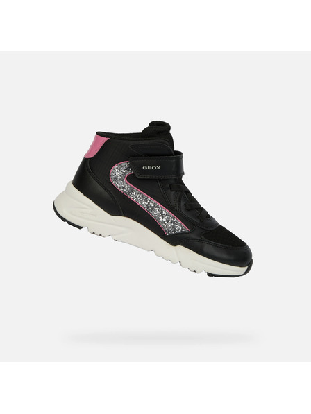 Geox Черни детски маратонки Geox Loftus