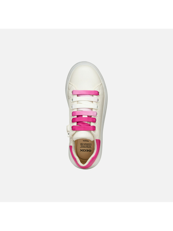 Geox Бели маратонки Geox Puffypop за момичета