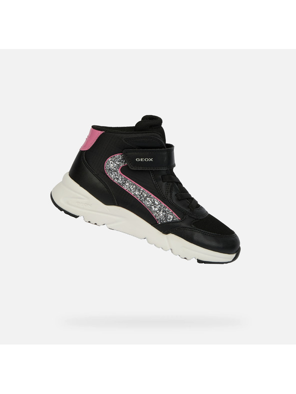 Geox Черни детски маратонки Geox Loftus