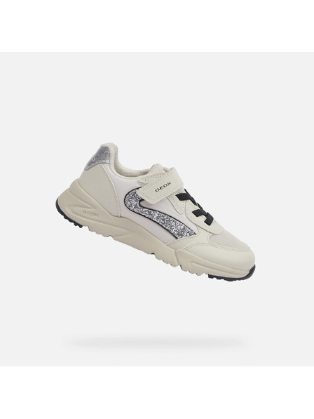 Geox Бели момичешки маратонки Geox Loftus