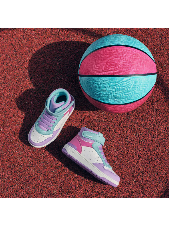 Geox Виолетови детски боти Geox Washiba Girl