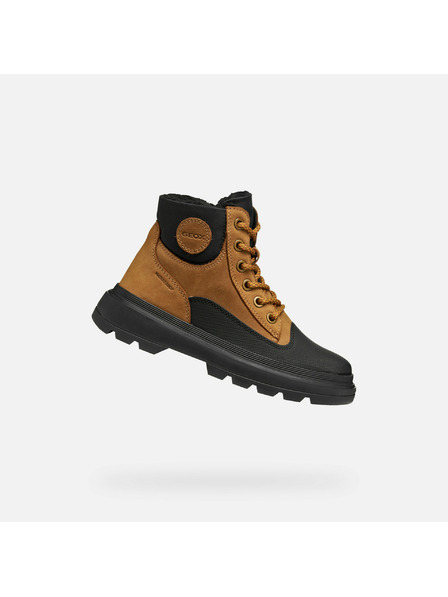 Geox Светло кафява момчешка членкова обувка Geox Kiddartah WPF