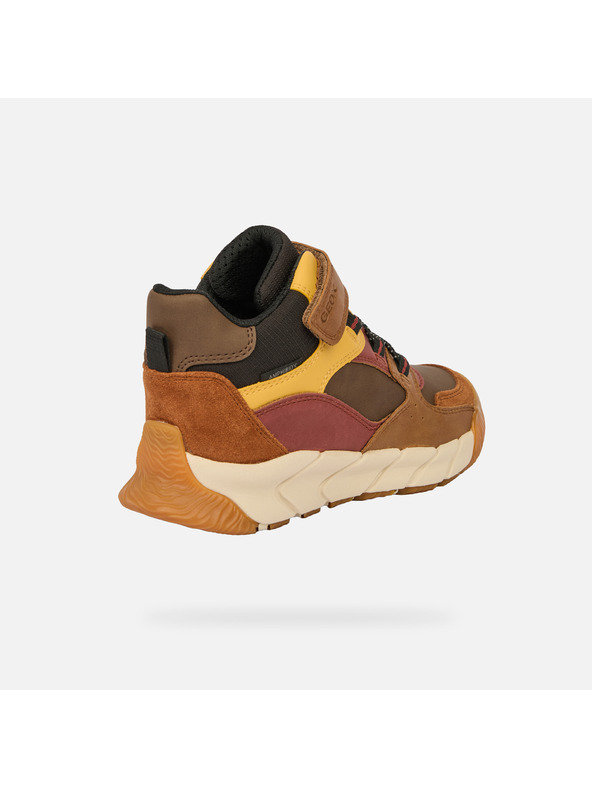 Geox Кафява момчешка членкова обувка Geox Flexyper Pro Boy B