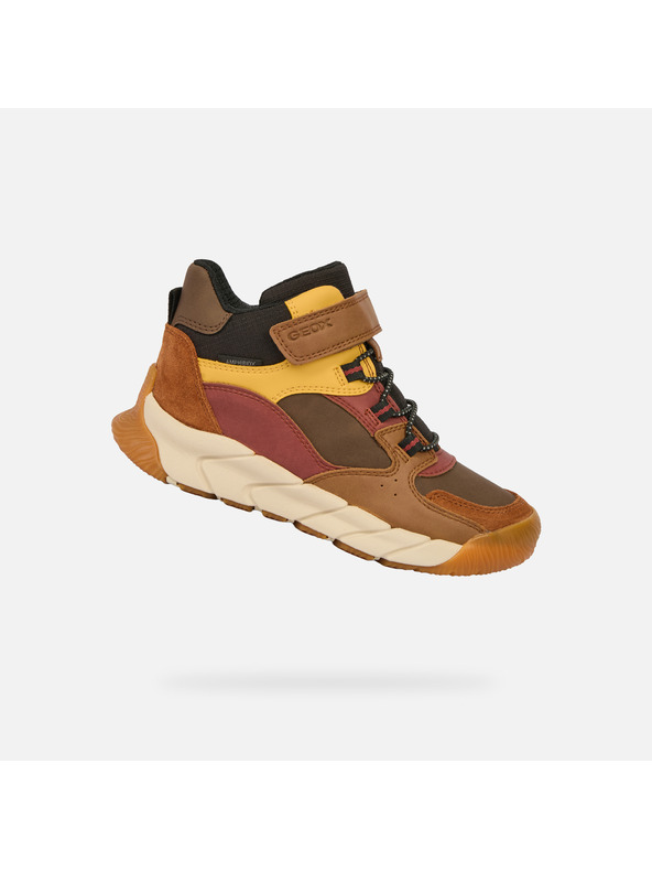 Geox Кафява момчешка членкова обувка Geox Flexyper Pro Boy B