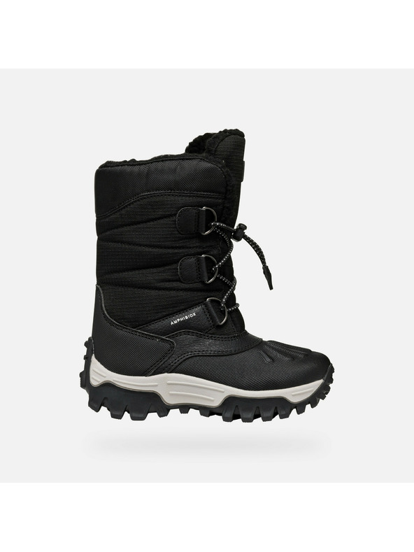 Geox Черни момчешки зимни обувки Geox Himalaya ABX