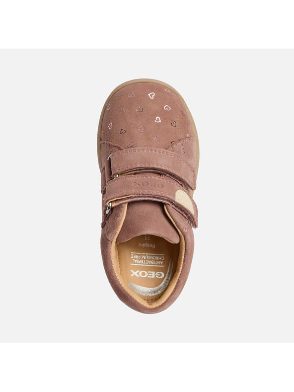 Geox Розови детски обувки за първи стъпки Geox Macchia Girl