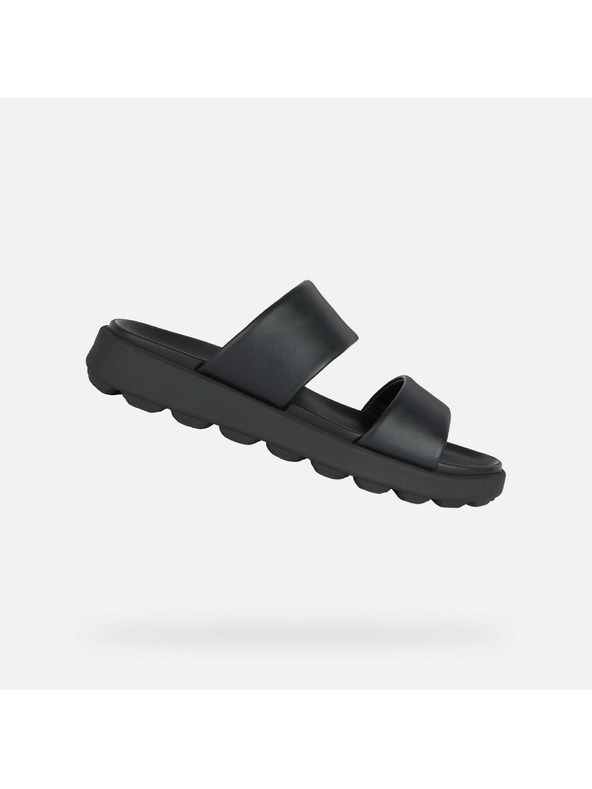 Geox Черни мъжки кожени чехли Geox Spherica