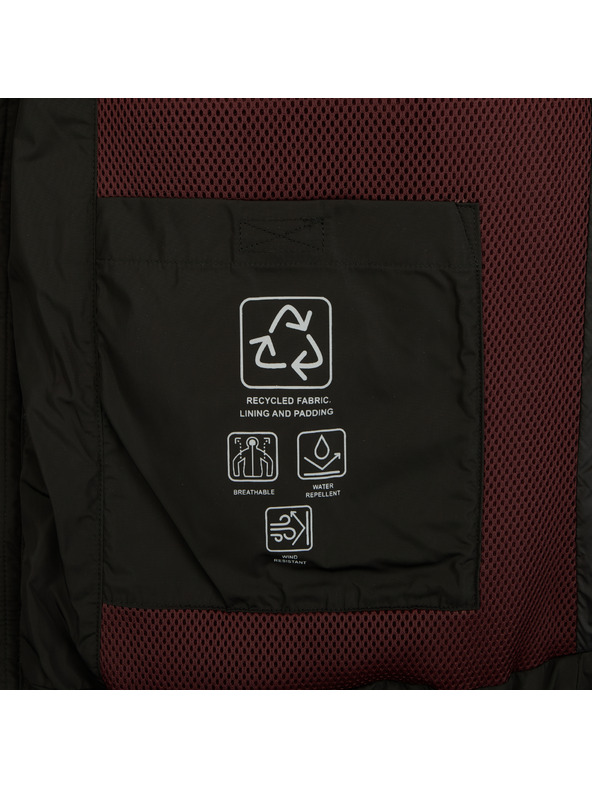 Geox Черна пухена мъжка шуба Geox Snake