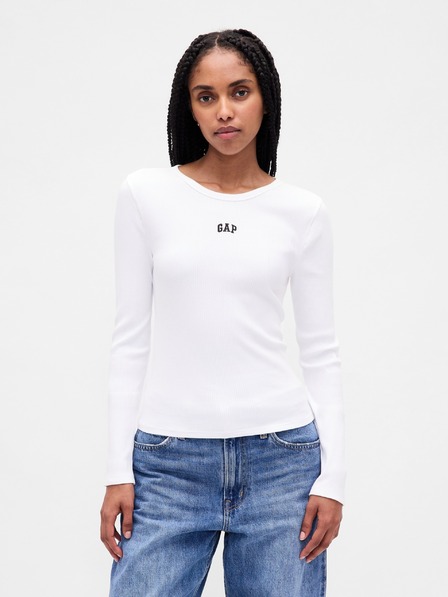 GAP Ребрести тениска с лого GAP