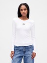 GAP Ребрести тениска с лого GAP