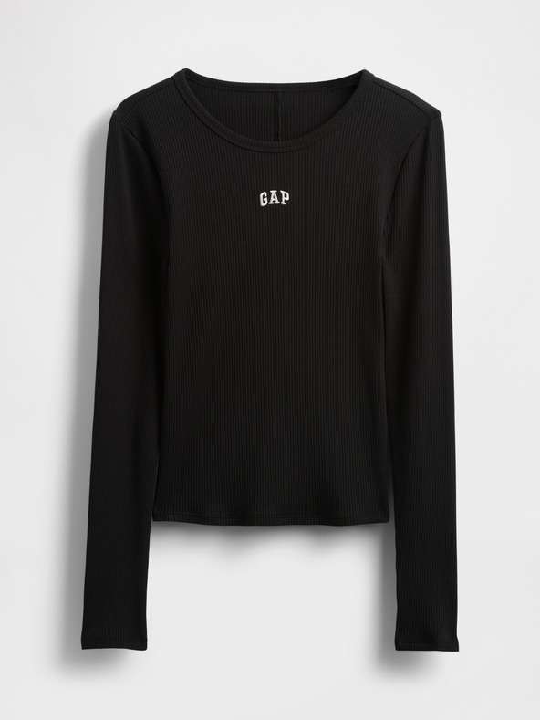 GAP Ребрести тениска с лого GAP