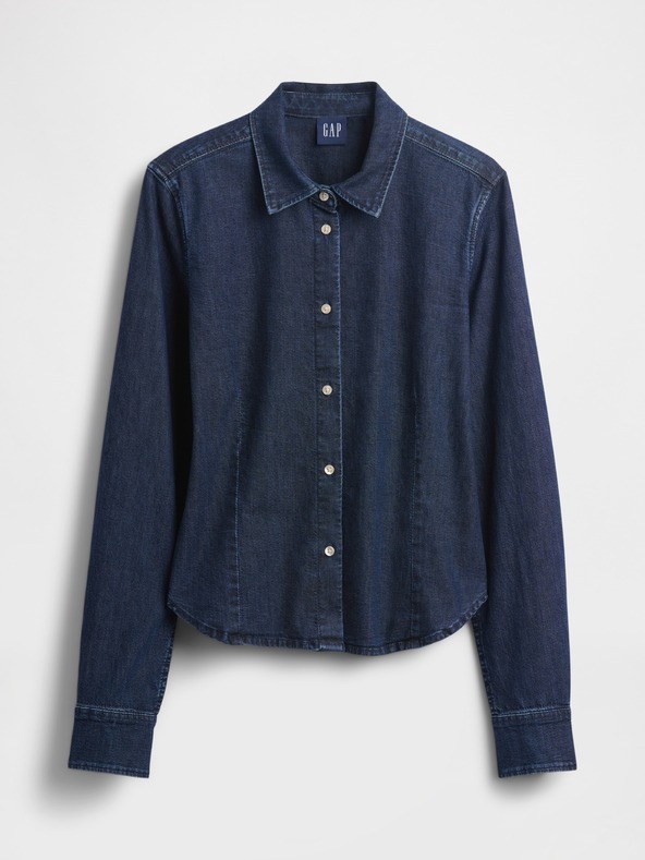GAP Джинсова скъсена риза GAP
