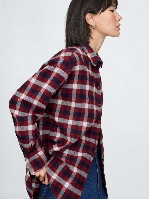 GAP Oversize фланелена риза Big Shirt GAP