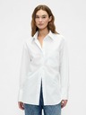 GAP Oversize поплинова риза с лого Big Shirt GAP