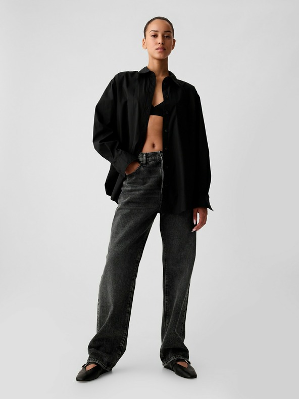 GAP Oversize поплинова риза Big Shirt GAP