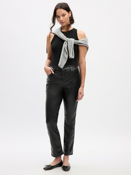 GAP Кожени панталони High Rise GAP