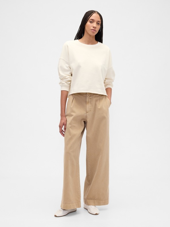 GAP Oversize crop суитшърт Heavyweight GAP