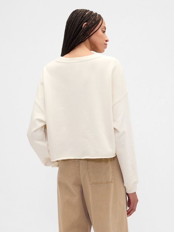 GAP Oversize crop суитшърт Heavyweight GAP