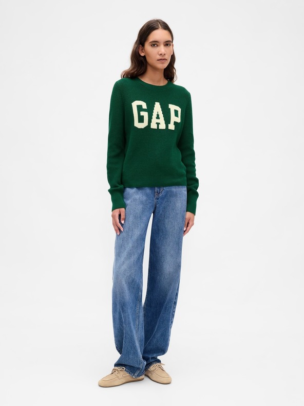 GAP Пуловер с логото на GAP