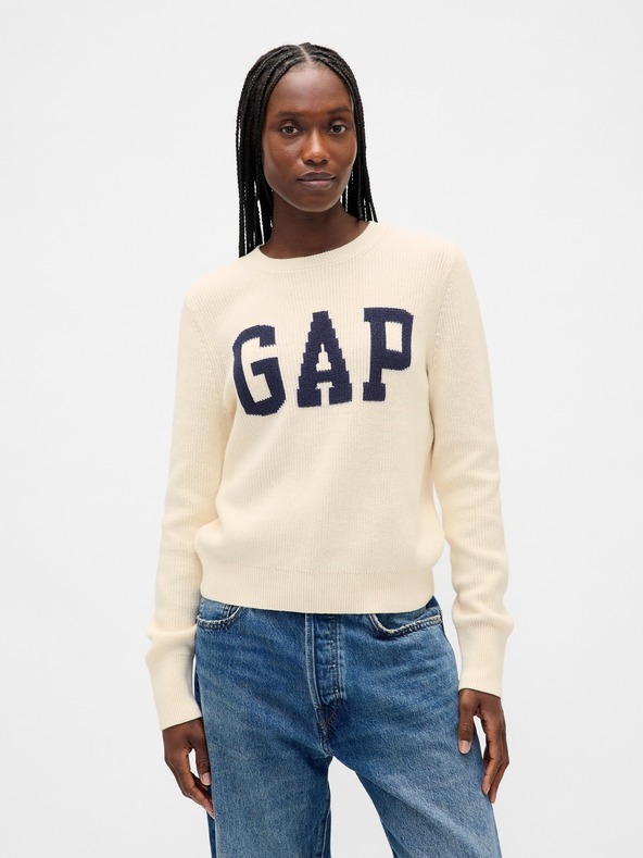 GAP Пуловер с логото на GAP