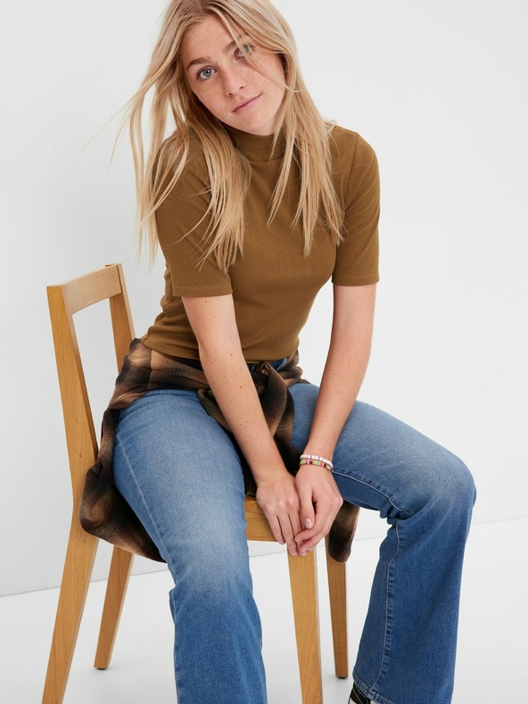 GAP Детска ребрена поло блуза GAP