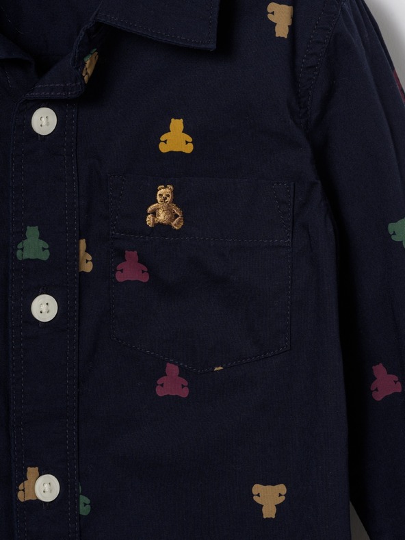 GAP Бебешка поплинова риза GAP