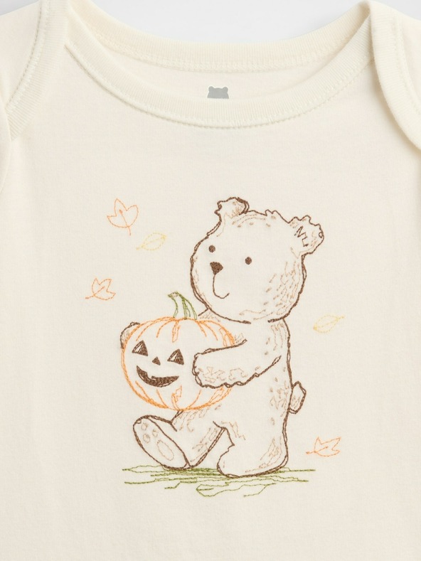 GAP Бебешко боди с лого Gap