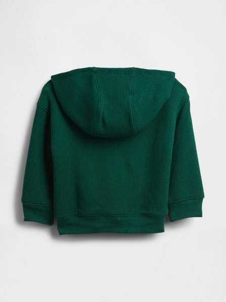 GAP Бебешки затоплен суитшърт с вафлен десен GAP