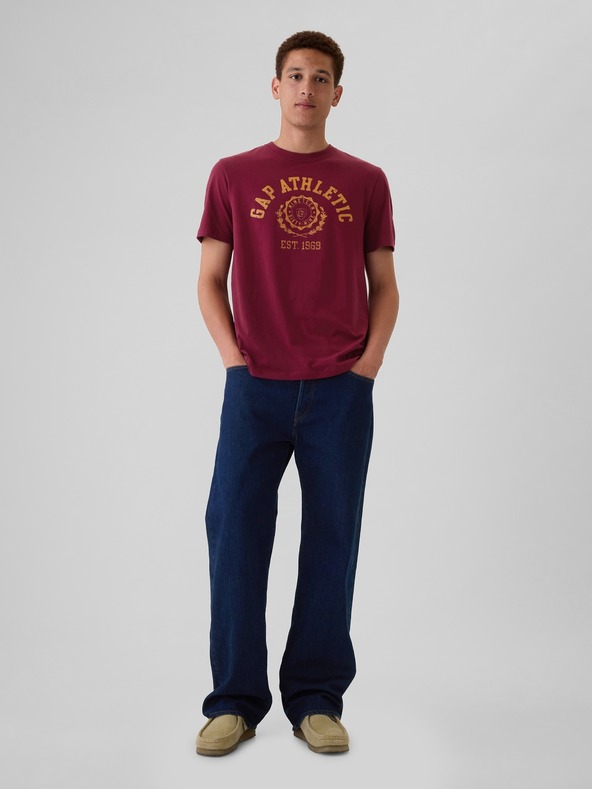 GAP Памучна тениска с логото на Gap