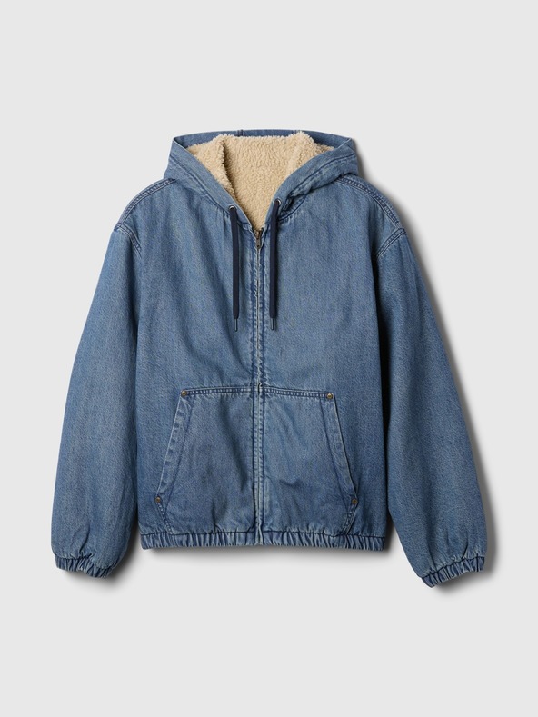 GAP Джинсов oversize sherpa суитшърт GAP