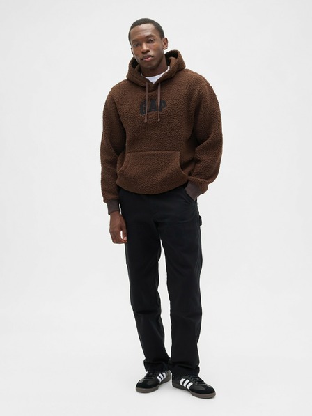 GAP Суитшърт от шерпа с логото на GAP