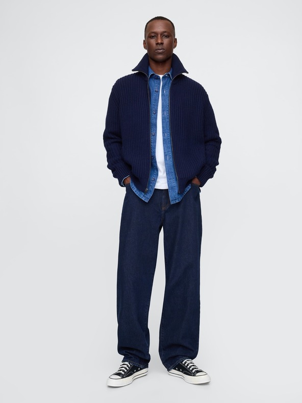 GAP Рипсена жилетка с цип GAP