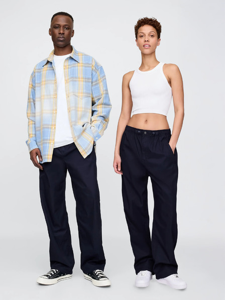 GAP Мъхести панталони с парашут за унисекс GAP