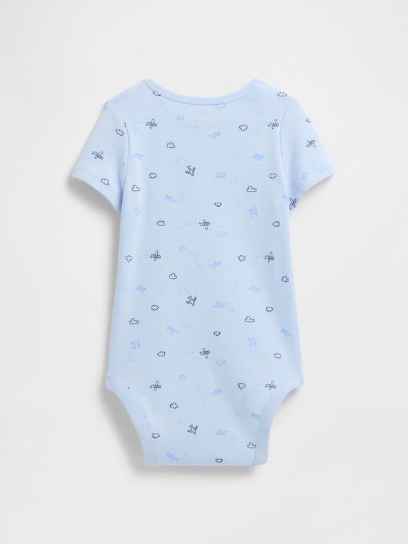 GAP Бебешко боди с лого Gap