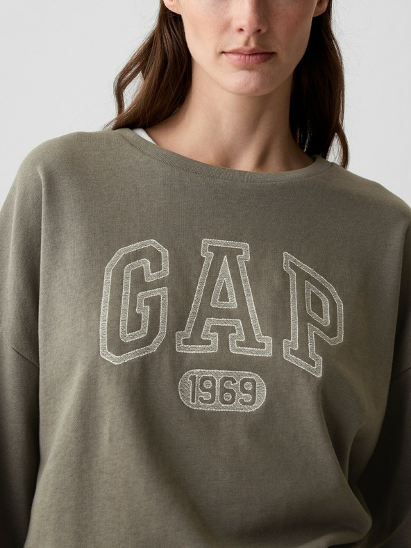 GAP Oversize суитшърт с лого GAP