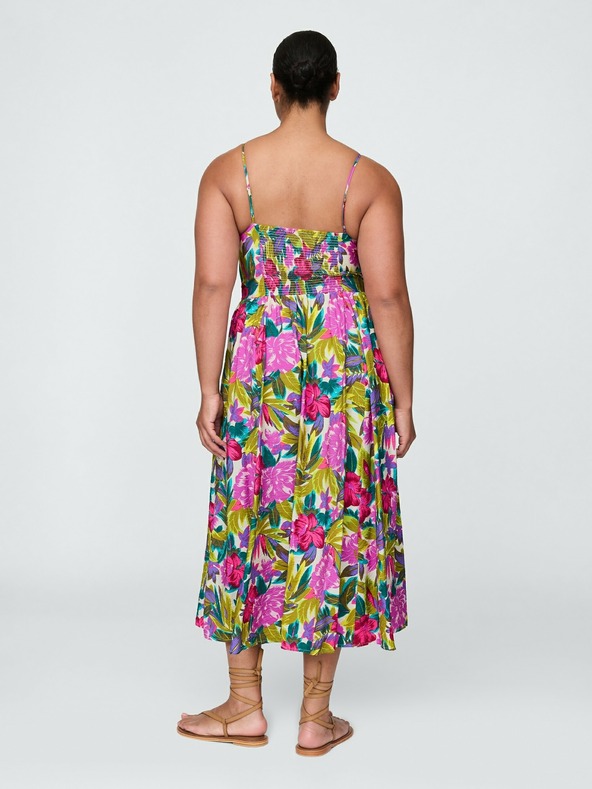 GAP Миди рокля с цветя GAP