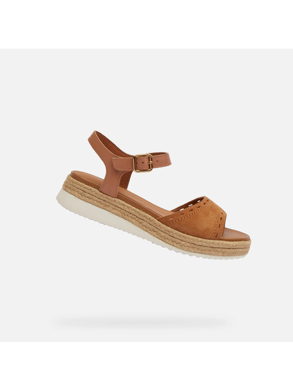 Geox Кафяви дамски сандали Geox Eolie