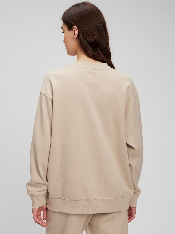 GAP Суитшърт boyfriend с лого GAP