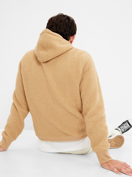 GAP Суитшърт шерпа с лого GAP