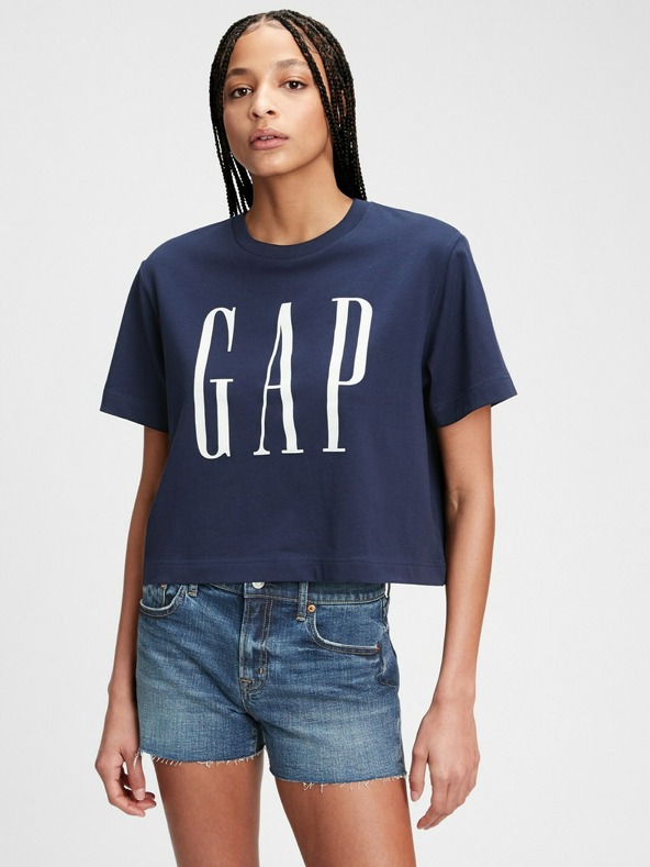 GAP Тениска GAP лого скъсена
